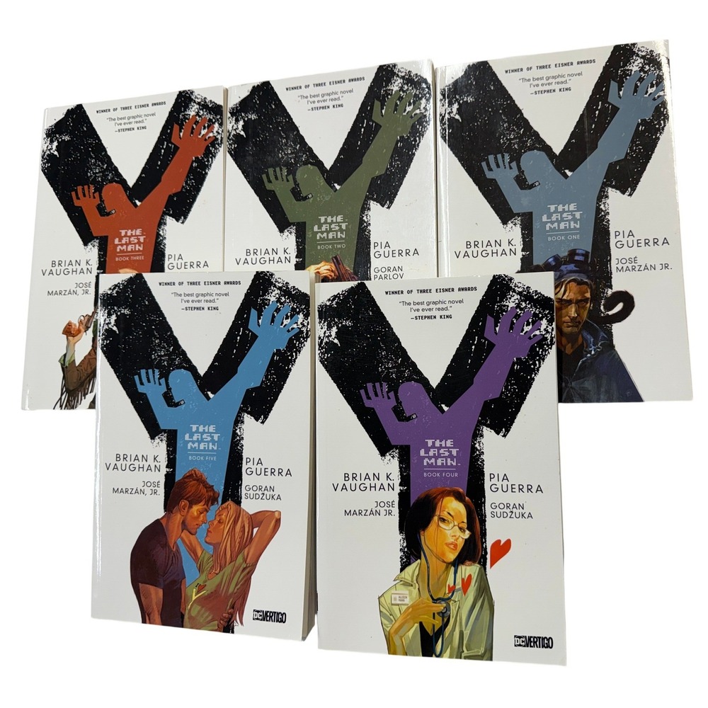 Y The Last Man Complete Set Books 1-5 Graphic Novel